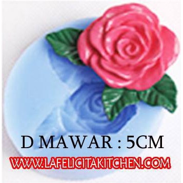 MAWAR SF SILICON MOLD 7X4CM ROSE FLOWER CAKE DECORTATION 3D FNDANT