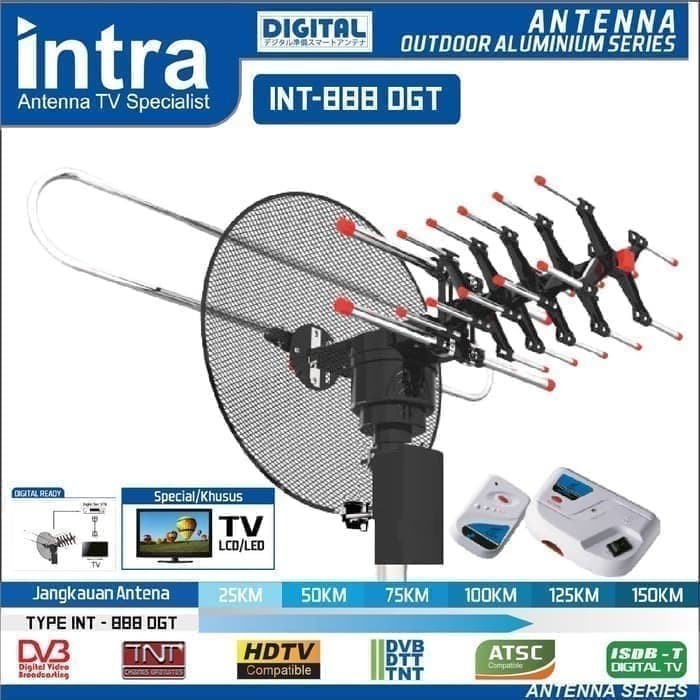 โปรโมชั่น DIGITAL TV ANTENNA REMOTE INTRA INT 888 DGT OUTDOOR ANTENNA TV ANTENNA REMOTE