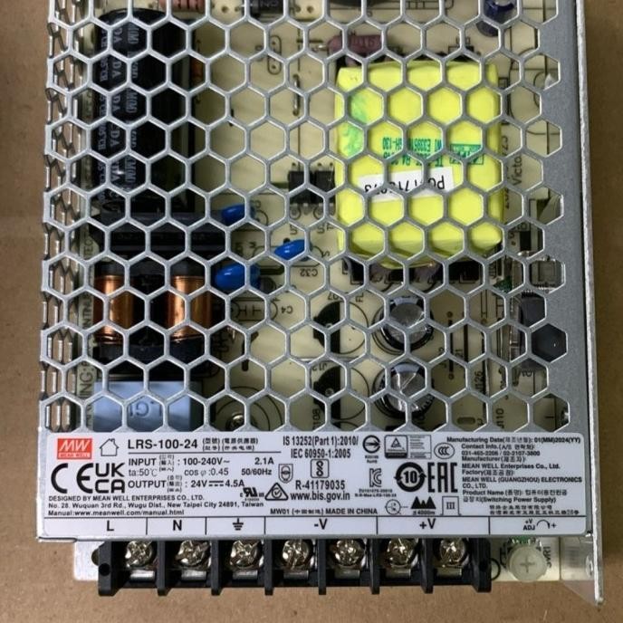 MEAN WELL LRS 100-24 24 VOLT 4.5 AH. สินค้าของแท้