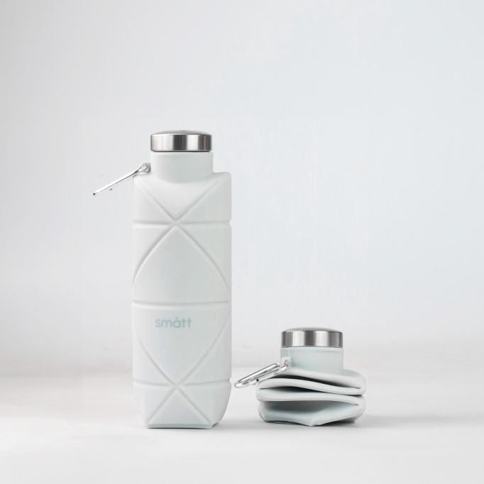 SMATT ORIGAMI BOTTLE / FOLDABLE DINKING BOTTLE - LIGHT GREY LIMITED STOCK