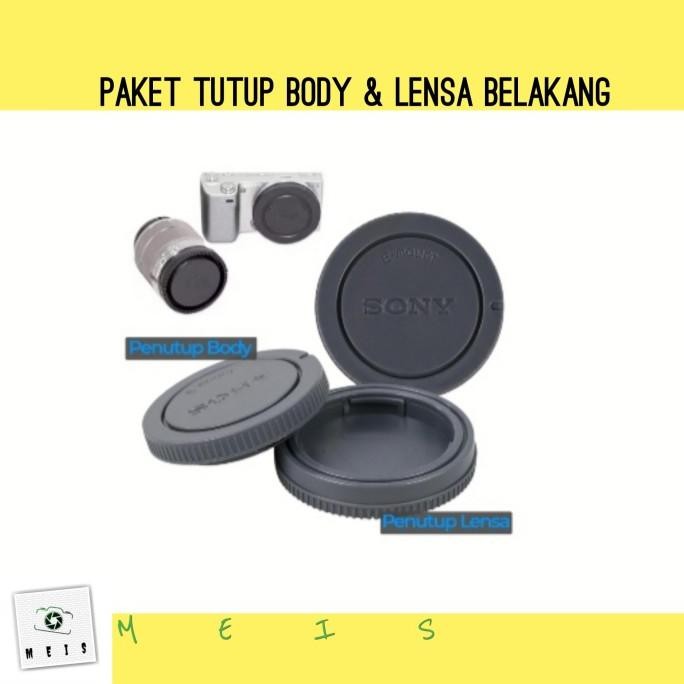 ฝาครอบ Body & เลนส์ 1 ชุดสําหรับ Sony A6100 A6300 A6400 A6500 A6600 ZV-E10 Non