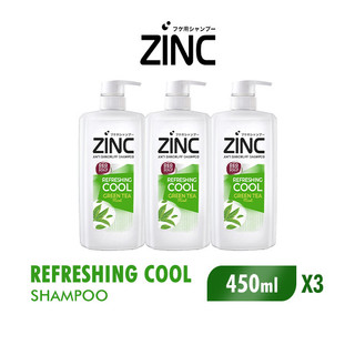 Zinc Shampoo Refreshing Cool Botol 450 ml x3