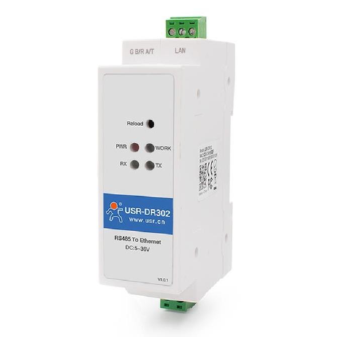 ใหม่ล่าสุด - DIN RAIL RS485 เป็นตัวแปลงอีเธอร์เน็ต ModBus Gateway USR-DR302