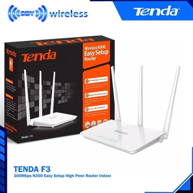 จัดส่งฟรี - Tenda F3 300Mbps เราเตอร์กําลังสูง