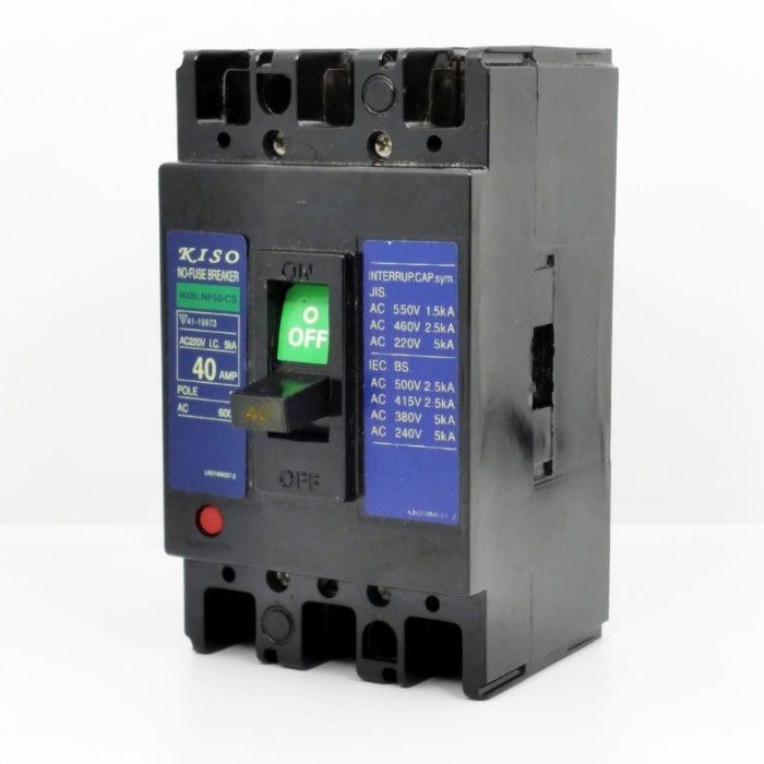 จัดส่งฟรี - NO FUSE BREAKER KISO 40A MCCB NF50-CS AC 3P
