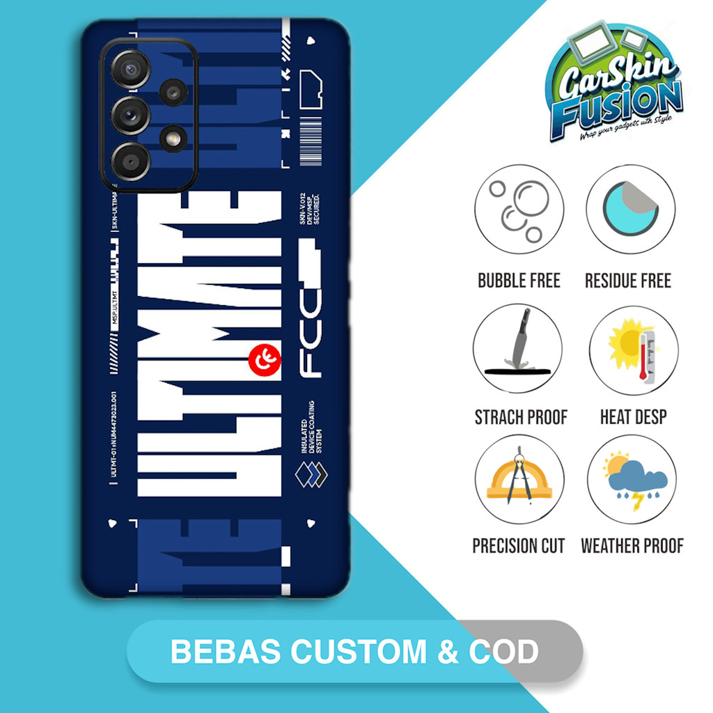 Garskin Skin Samsung A52S Ultimate Code - 8PF Custom | เคสรอยขีดข่วนป้องกันฟันกัส