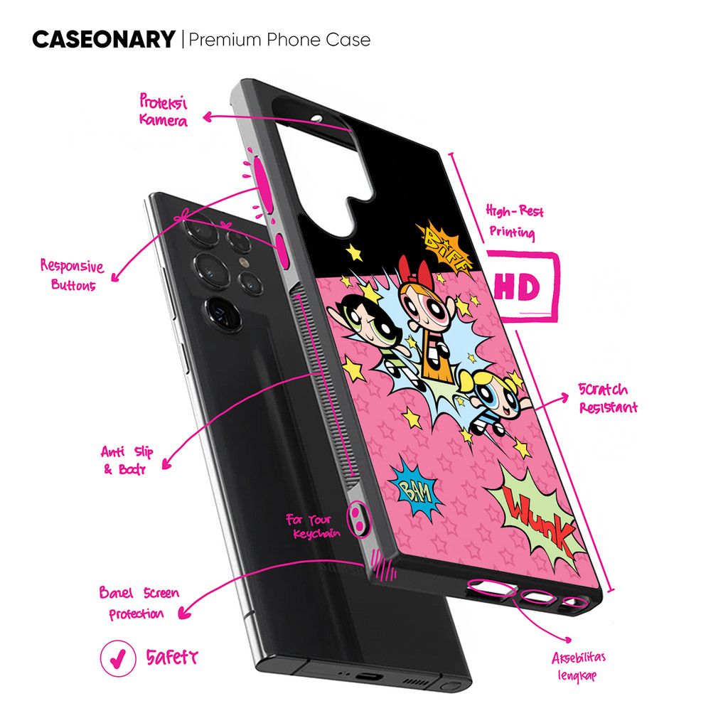 เคส เคส Samsung Galaxy A56 A55 A54 A53 A36 A35 A34 A26 A25 A24 A16 A15 5g POP Powerpuff Girls QPW0P1