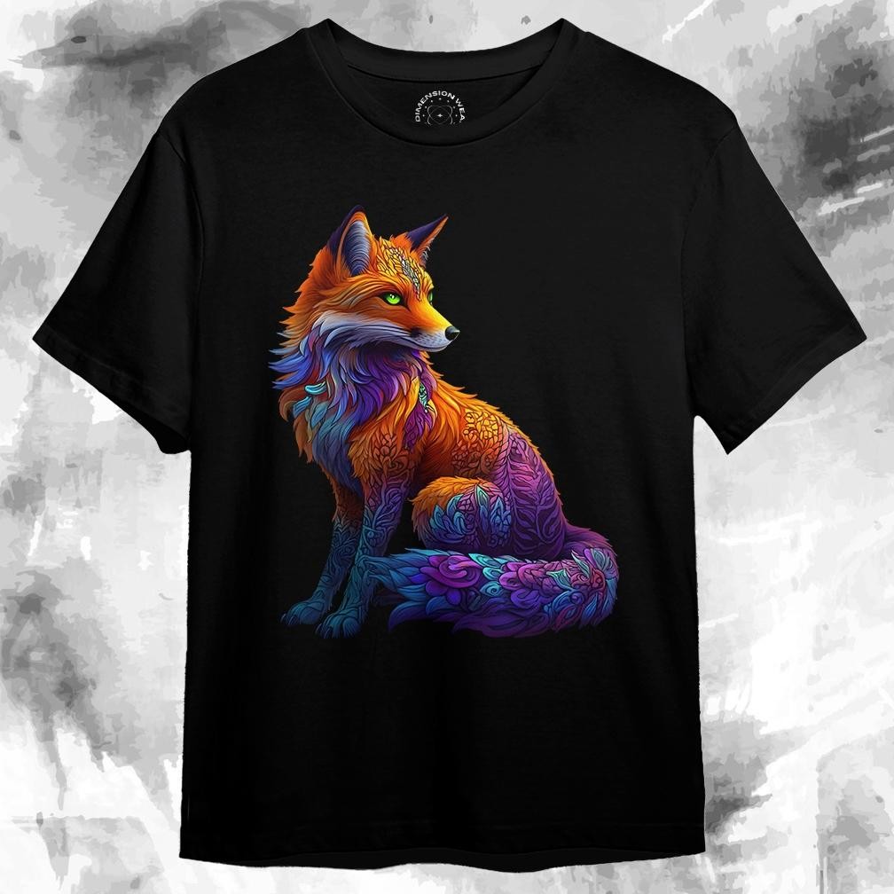 3Dimensionwear Premium 3D Purple Orange Wolves Distro T-Shirt Dm0269