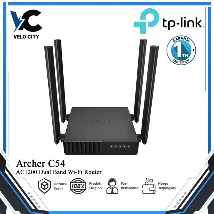 TP-Link ARCHER C54 AC1200 เราเตอร์ดูอัลแบนด์ - เราเตอร์ WiFi TP Link C54