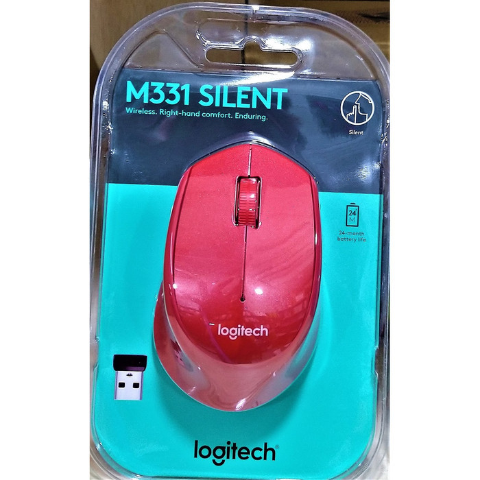 เมาส์ไร้สาย Logitech M331 ม 331. เงียบพลัส เปลี่ยน Logitech M280