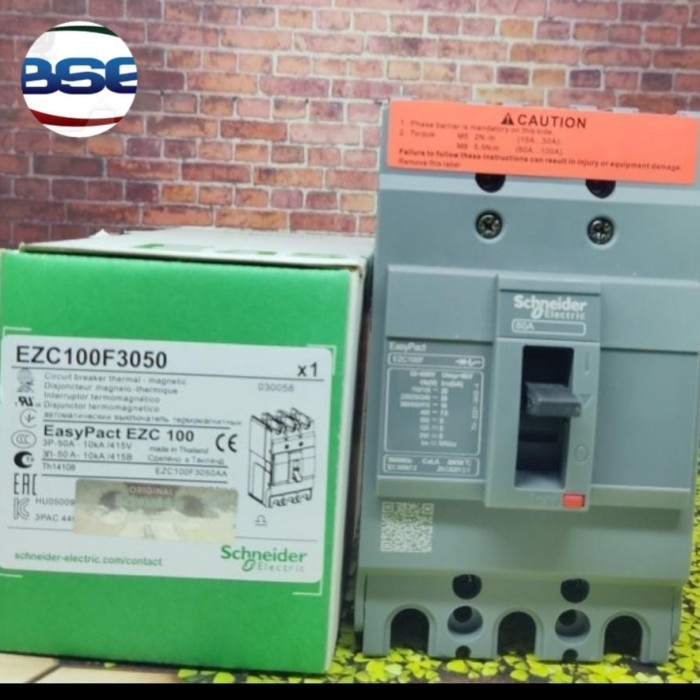 SCHNEIDER MCCB shnider EZC100F 3P 50A (10k.A)