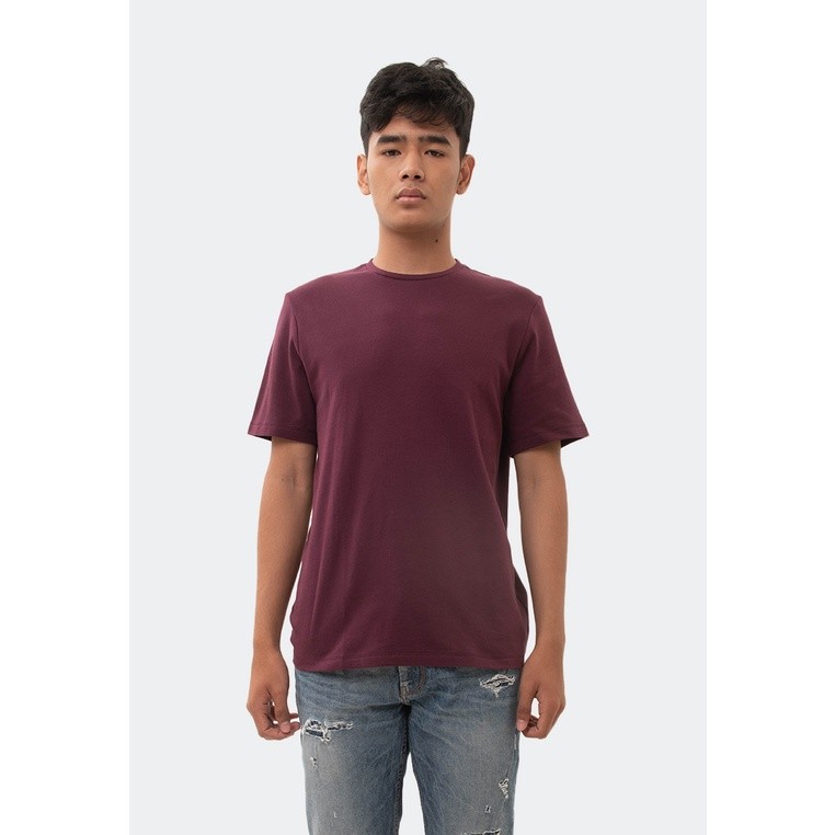 เสื้อยืดแขนสั้น Manzone Lowkey - Burgundy