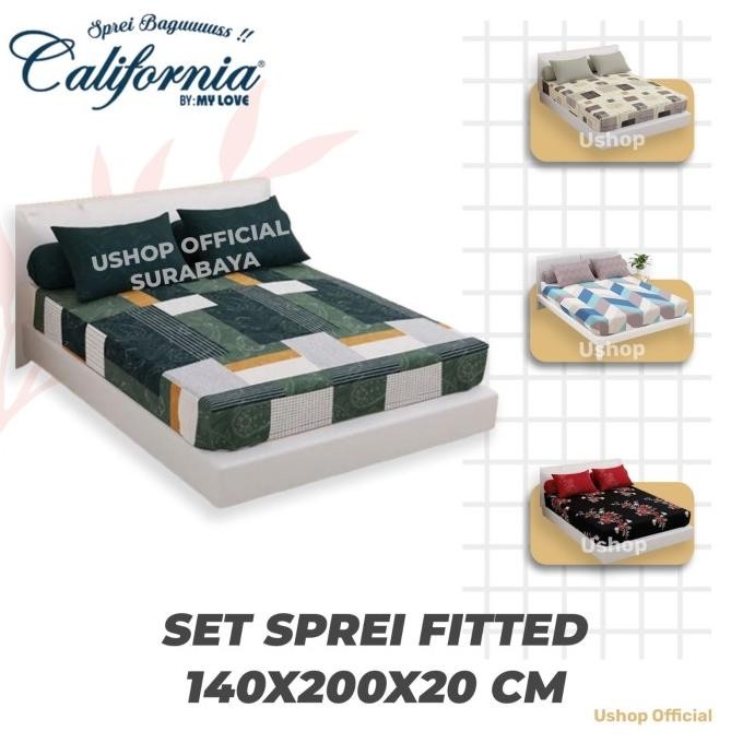 พร้อมส่ง ผ้าปูที่นอน California 140X200 Floral / Minimalist Motif Ushop