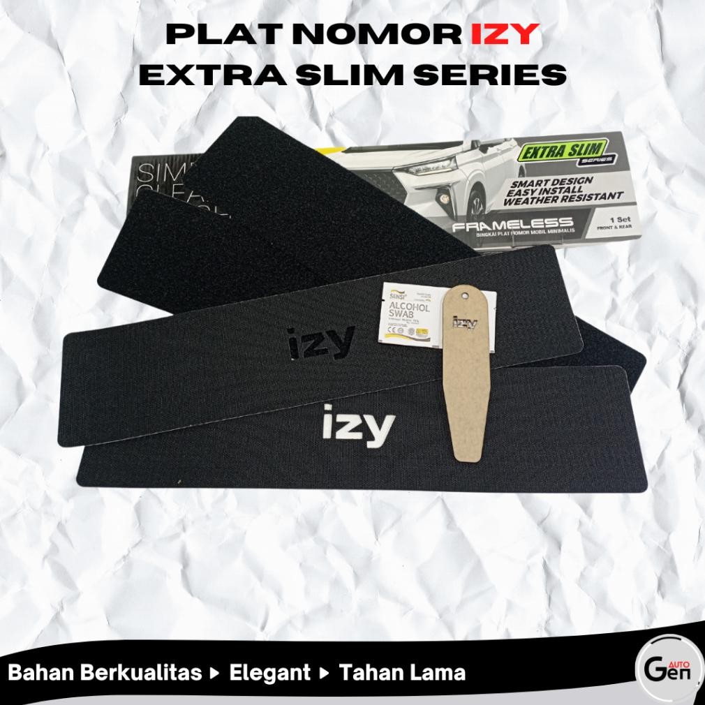 Gq-68 ที่ใส่แผ่นไร้กรอบ/อะคริลิค Izy Brand Car Number Plate Holder (CLEAN LOOK)