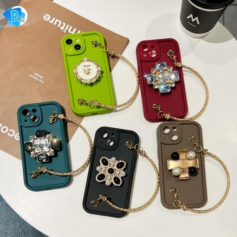 Be09 GC81 SOFTCASE SILICON กรณี CASING SHOKPROOF รุ่น POPSOCKET BAG 3D GOLD สําหรับ INFINIX SMART 5 