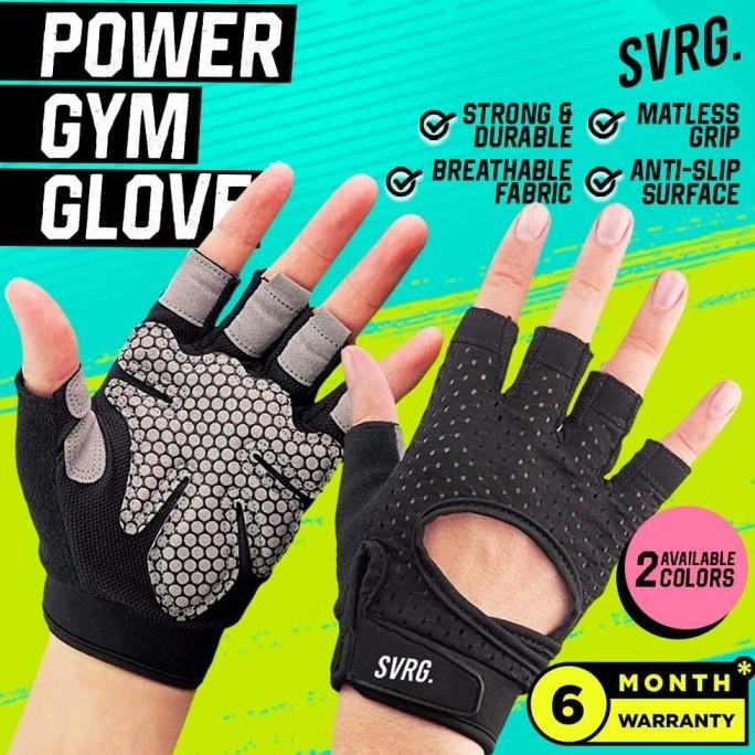 Svarga Power Gym Gloves - ถุงมือกันลื่น - Gym & Fitness ice