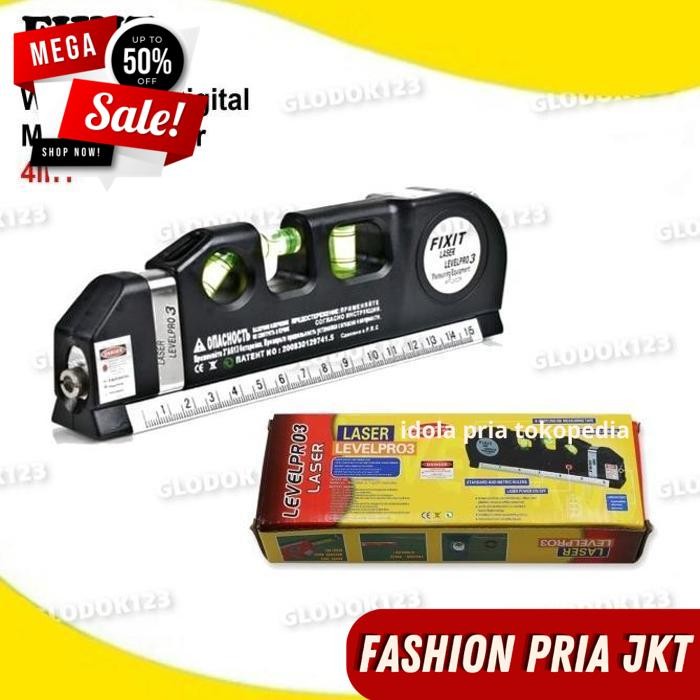 FIXIT LEVEL PRO 3 BEST LASER LEVEL WATERPASS LASER METER โดย PRIA JKT