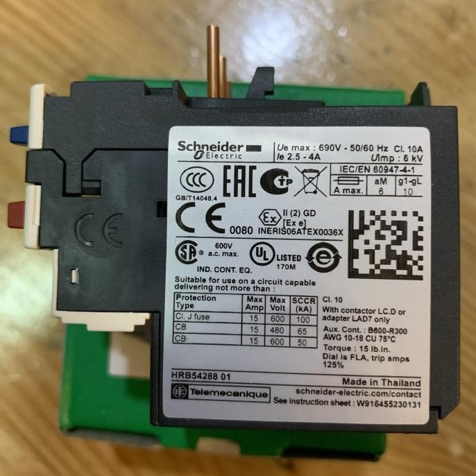 โอเวอร์โหลด Lrd08 Schneider