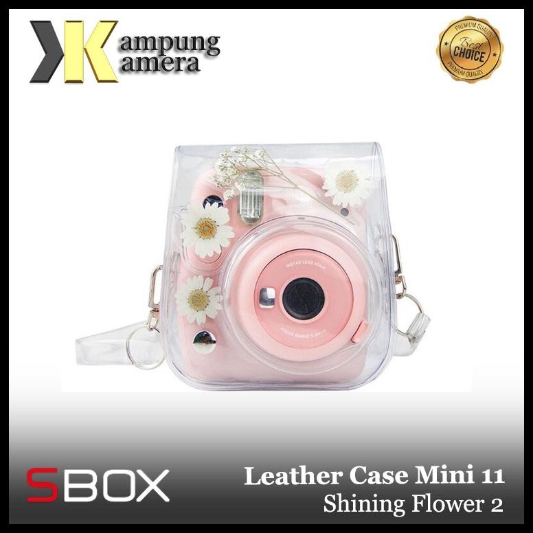 SBOX เคส PVC INSTAX MINI 11 TRANSPARKANT SHINING FLOWER 2