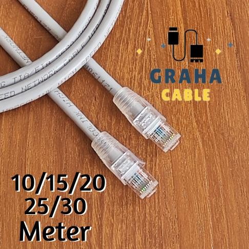จัดส่งฟรี - สาย LAN UTP Cat 6 RJ45 10/15/20/25/30 เมตร