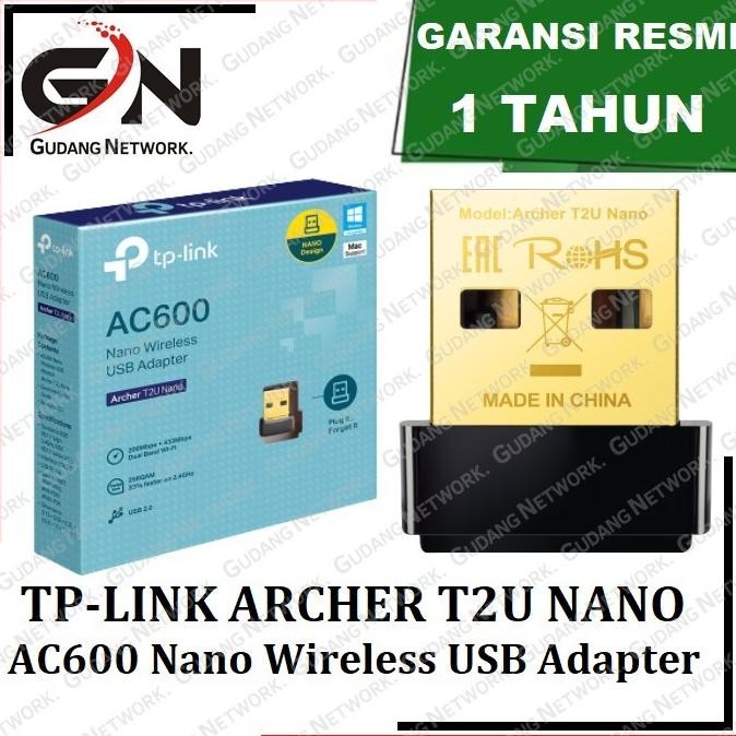 - TP-LINK Archer T2U Nano AC600 Nano อะแดปเตอร์ USB ไร้สาย