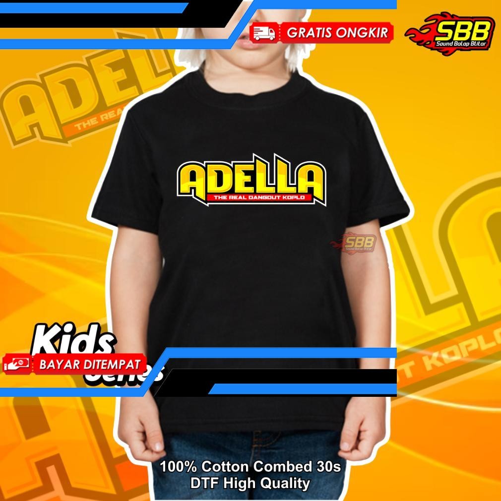 KATUN Viral อเดลลา เสื้อยืดเด็ก Cotton Combed 30S Premium Fashion Distro