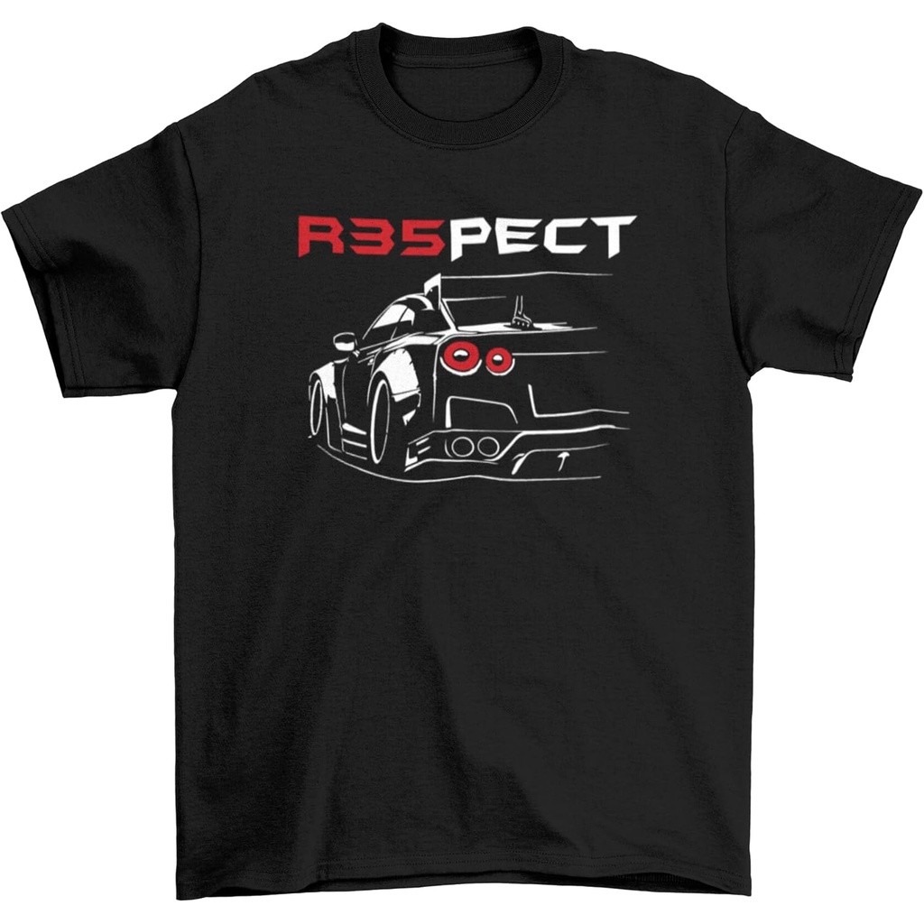 เสื้อยืด R35PECT GTR R35 | เสื้อยืดรถแข่ง นิสสัน เจดีเอ็ม สําหรับช่างของขวัญแขนสั้นสําหรับแฟนยานยนต์