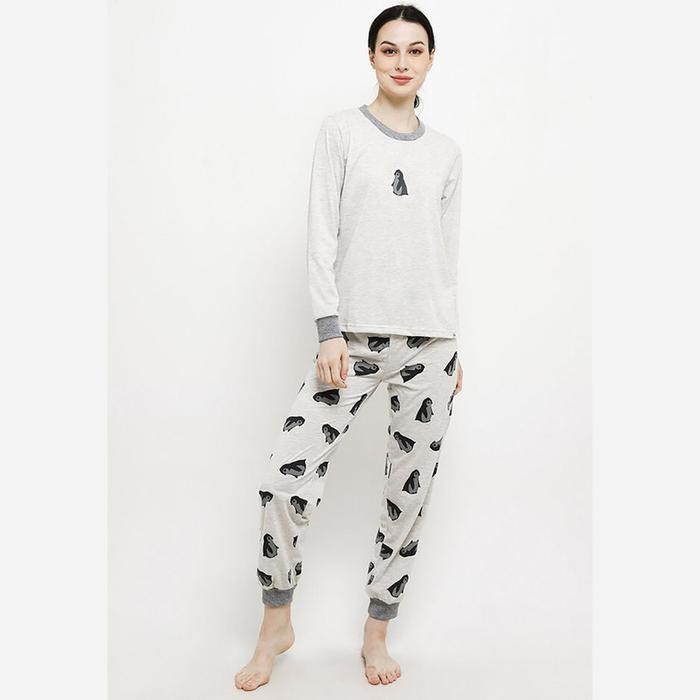 Puppy Pyjama ชุดนอนกางเกงขายาวแขนยาวสําหรับผู้หญิง