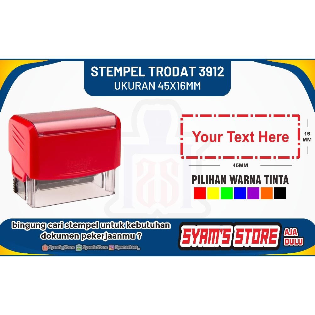 ใหม่!!! CUSTOM TRODAT PRINTY STAMP 3912, DOCTORS NAME STAMP, NURSE STAMP, SOFT STAMP, SHOP STAMP