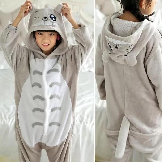 - TOTORO CAT DOLL ONESIE COSTUME สําหรับเด็ก คอสเพลย์นําเข้า PAJAMAS