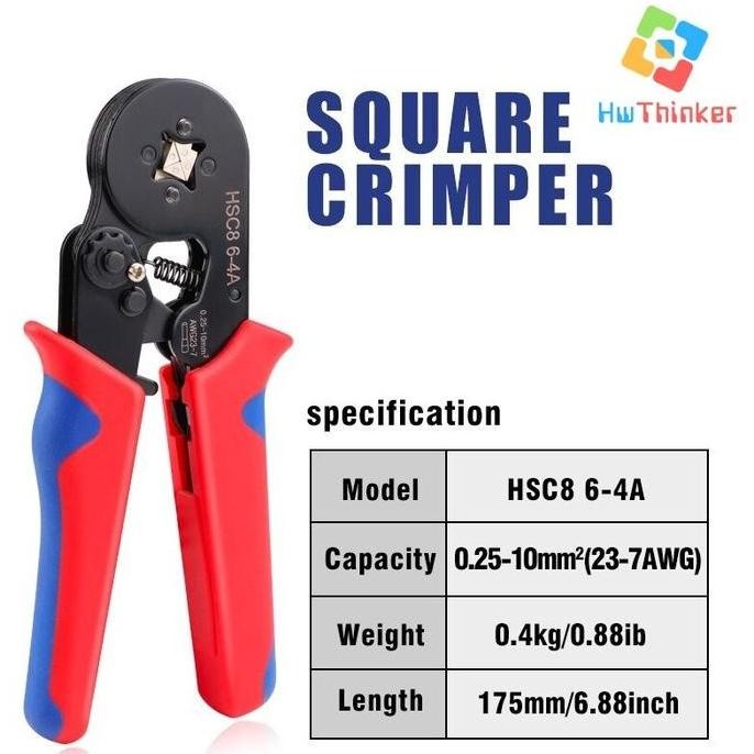 QUALITY HSC8 6-4A 6-4 6-6 PLIERS PRESS CRIMPING PLIERS FERRULES SKUN TUBE STICK