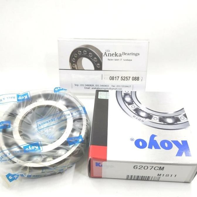 BEARING 6207 CM PLAIN KOYO 6207CM 35X72X17 GEAR AS KRUK MOTOR