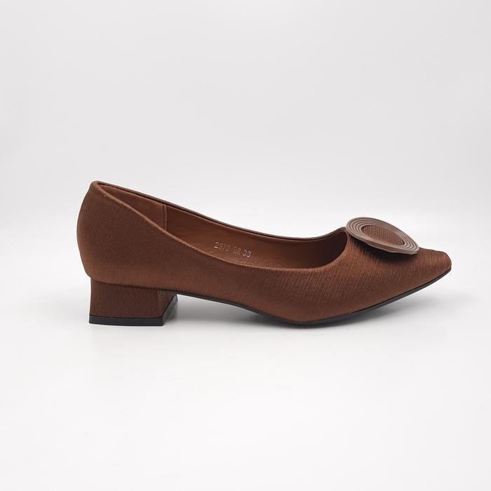 Laviola 2979 Ffs - รองเท้าโลฟเฟอร์ผู้หญิงมีส้น 2 ซม. สีดําและสีน้ําตาล