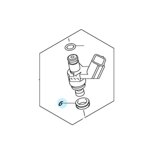 Next II หัวฉีด Oring / ที่อยู่ (15722-21H00-000)