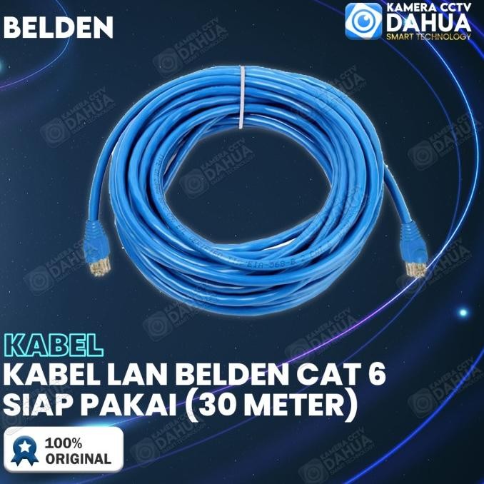 จัดส่งฟรี - สาย BELDEN LAN UTP พร้อมใช้งาน CAT6 30 เมตร CAT 6 30M