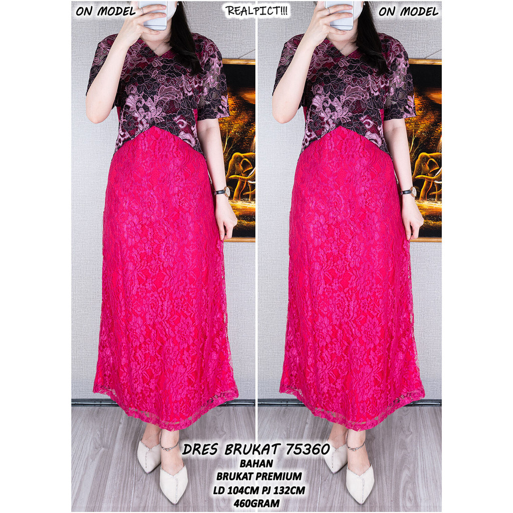 BRUKAT DRESS 75360 (ALWAYS STOCK READY)
