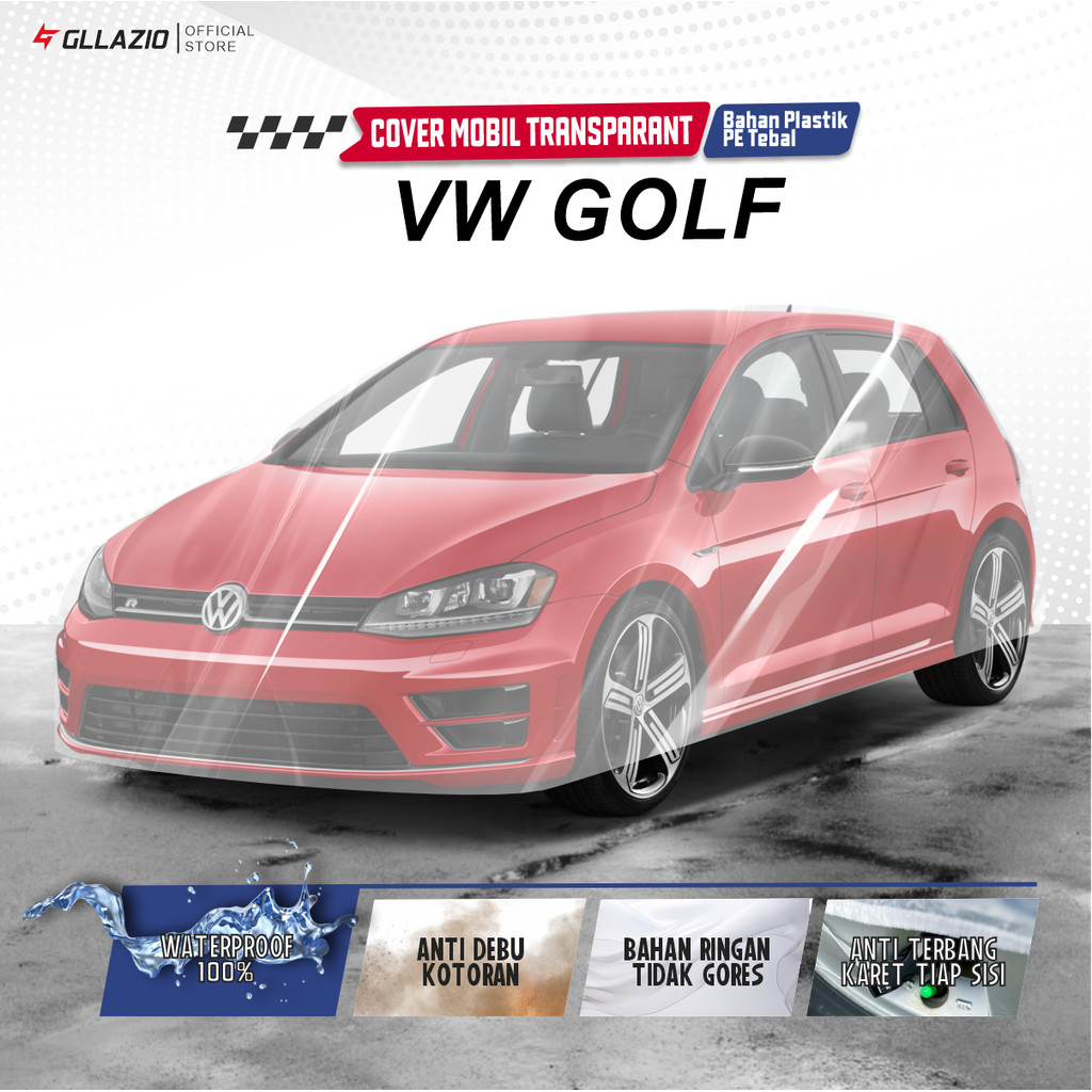 VW Golf Car Body Cover All Types โปร่งใส/VW Golf ผ้าคลุมรถพลาสติก/VW Golf ผ้าห่ม MK4 MK5 MK6 MK7 MK8