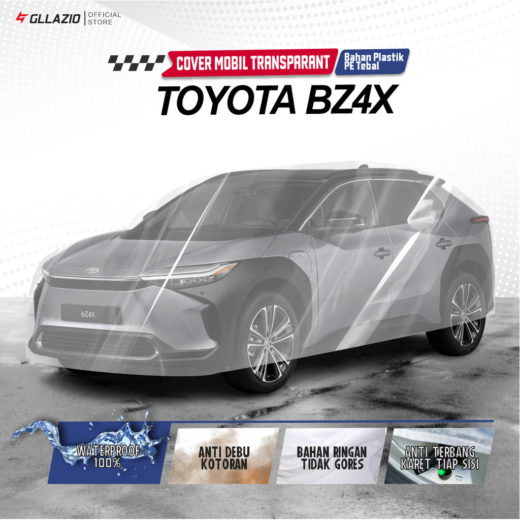 Toyota BZ4X Transparent Car Body Cover / Toyota BZ4X EV Plastic Car Cover / BZ4X 2024 2025 ผ้าห่มกัน