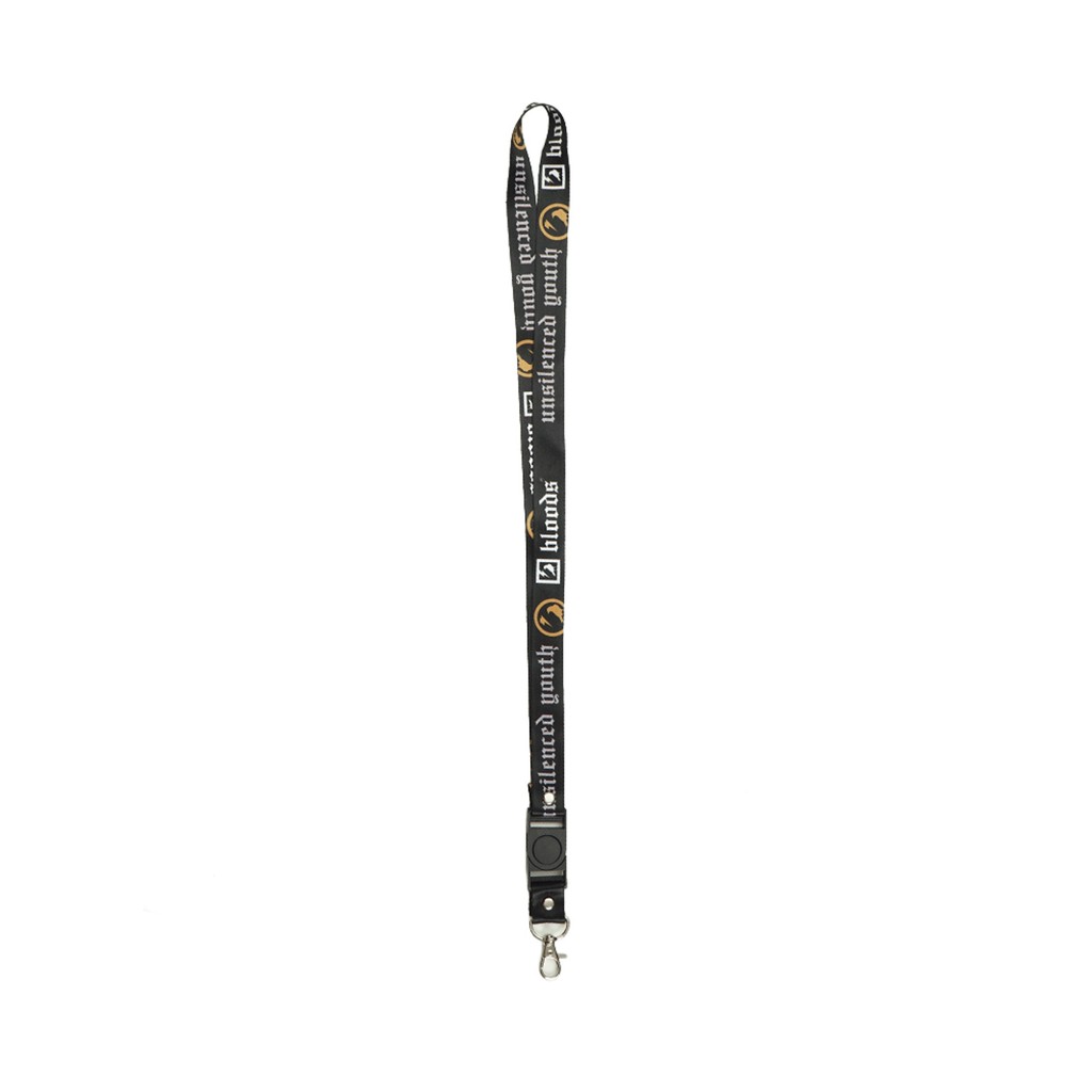 Bloods Reg Lanyard Goldex Black