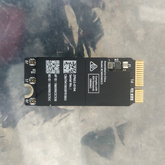 การ์ดบลูทูธ Wifi macbook pro A1502 A1398