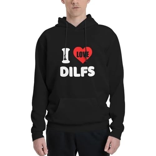 I Love Dilfs เสื้อกันหนาวมีฮู้ดผู้ชาย|JXMH7xhk|