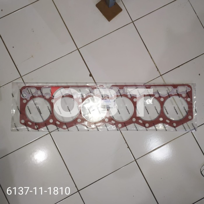 หัวปะเก็นนําเข้า 6137-11-1810 S6D105 Komatsu