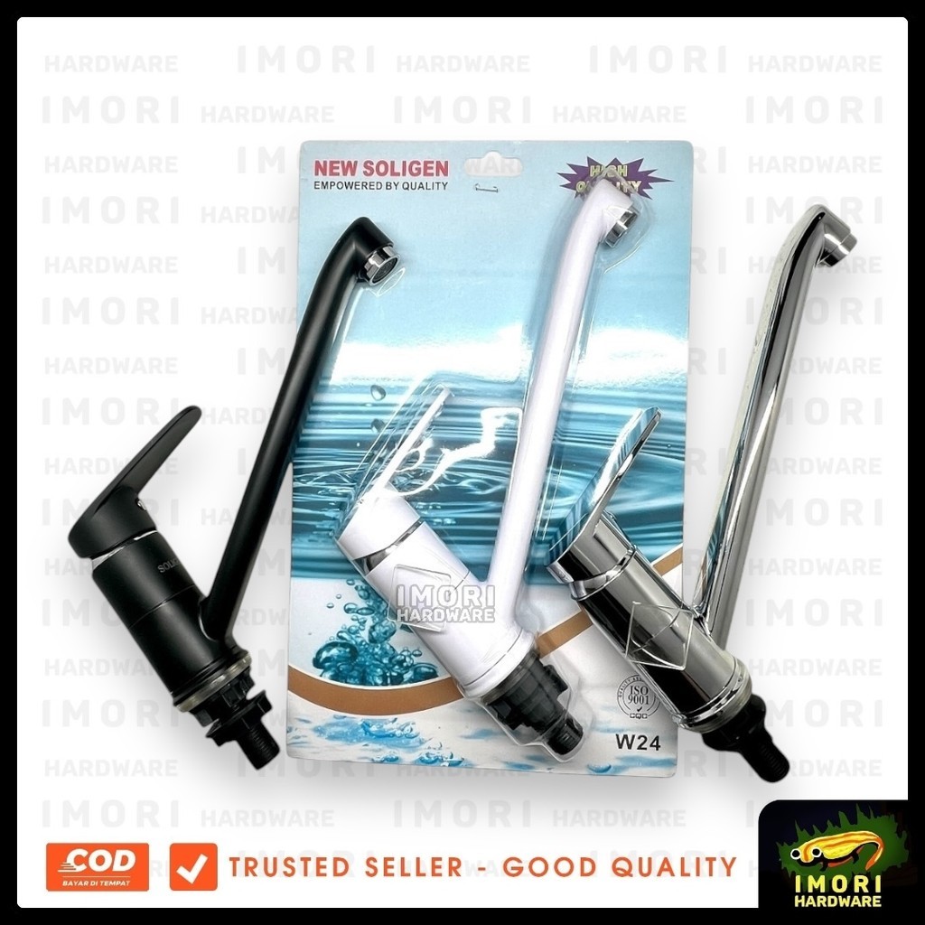 SOLIGEN PVC W24 ก๊อกอ่างล้างจานขึ้นลง im คอยาว