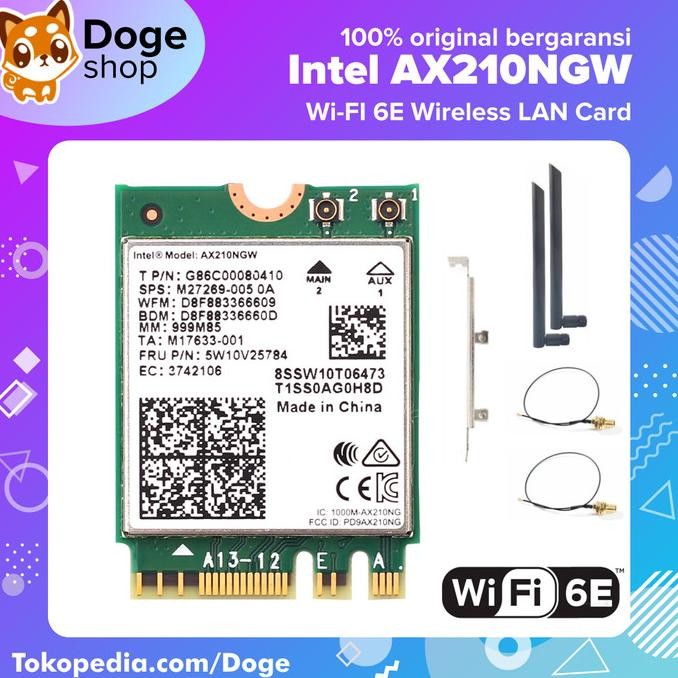 ใหม่ Intel AX210 Wifi 6E การ์ดไร้สาย 6 AC AX Bluetooth 5.2 NGFF M.2 AX200