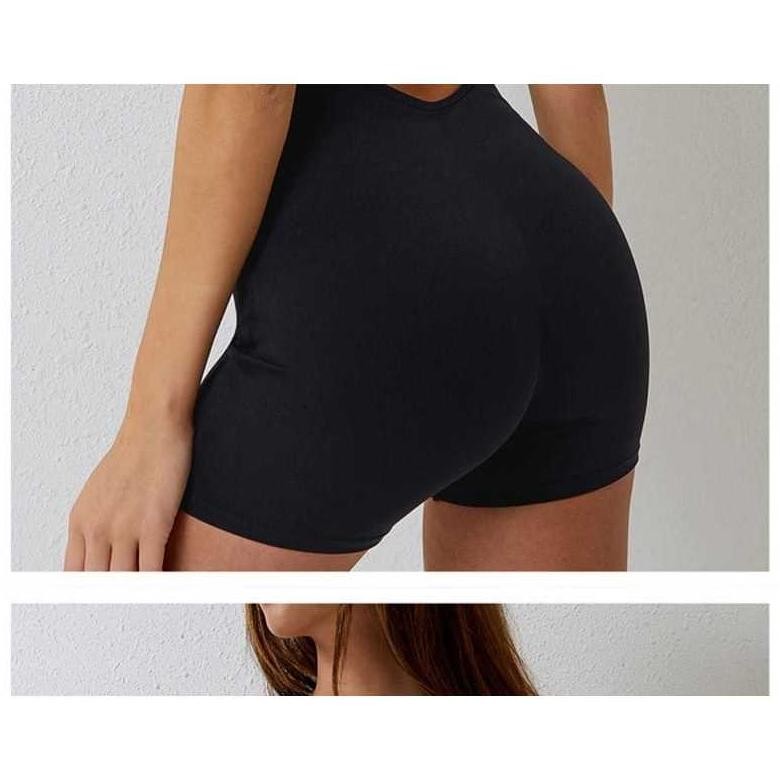 As23 LI34 Oppa Style Shop JS007 Sport Jumpsuit Womens Sports Gym Fitness Workout / One Piece Womens 