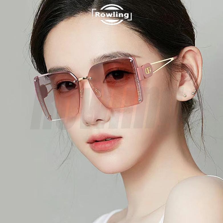 (Ka-272) แว่นกันแดด Titanium Square แว่นกันแดดผู้หญิง แว่นตาแฟชั่นนําเข้า
