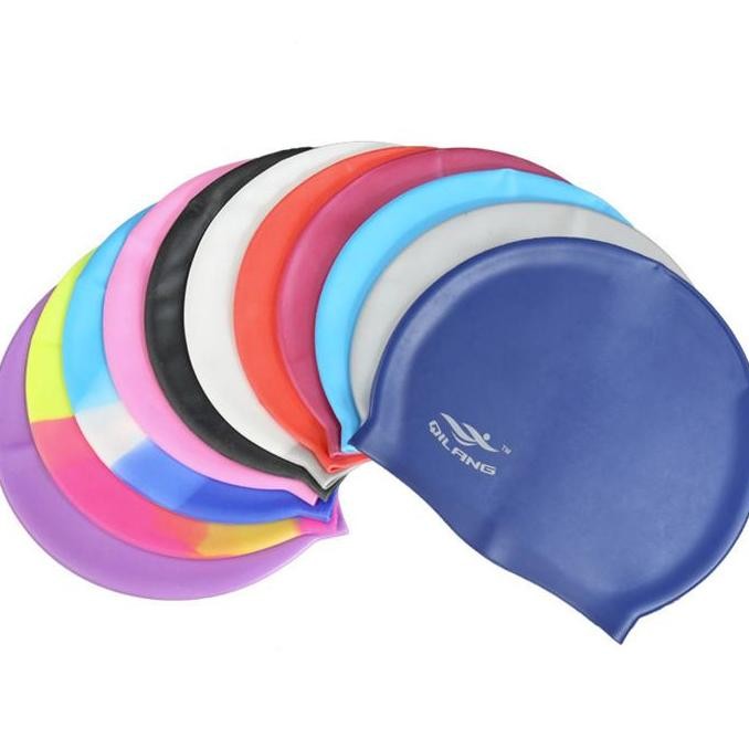Qilang Swim Cap หมวกว่ายน้ําซิลิโคนนําเข้า T8
