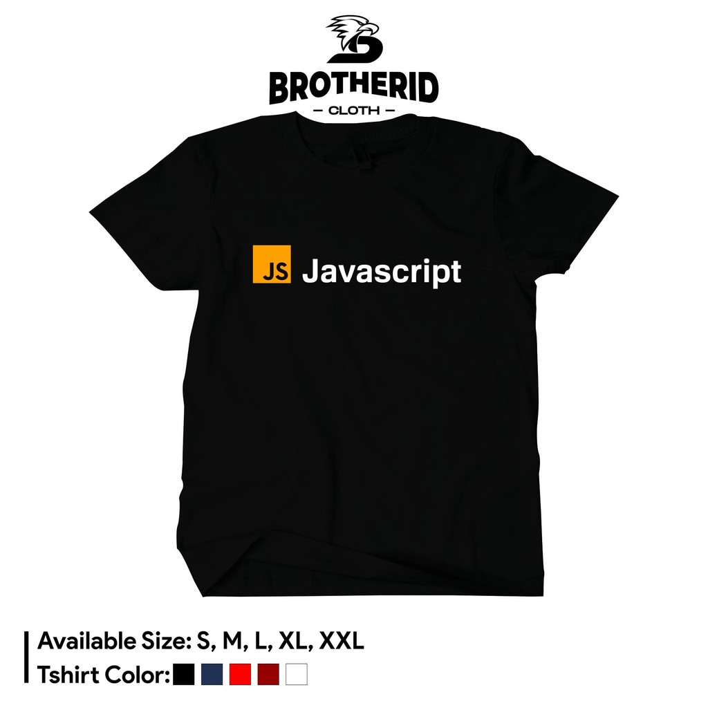 Javascript Java Script โลโก้ 2 เสื้อยืด Distro Web Programmer It Geek Combed 30S เสื้อ