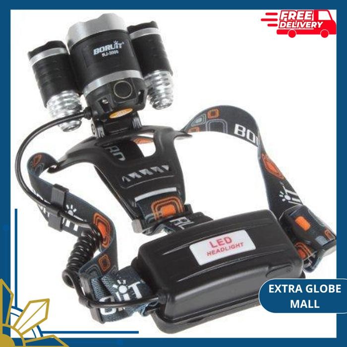 CREE XM-L T6 5000 LUMENS HEADLAMP PACKAGE 18650 HEADFLASH + CHARGER !!