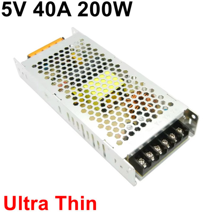 - Switching Power Supply 5V 40A SLIM PSU เหมาะสําหรับการวิ่งข้อความ
